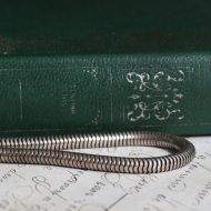 Vintage Sterling Silver Snake Chain Necklace Italy Serpentine Heavy Thick Snake Link - Image 4
