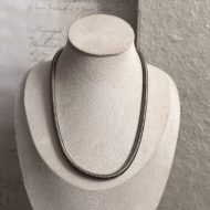 Vintage Sterling Silver Snake Chain Necklace Italy Serpentine Heavy Thick Snake Link - Image 2